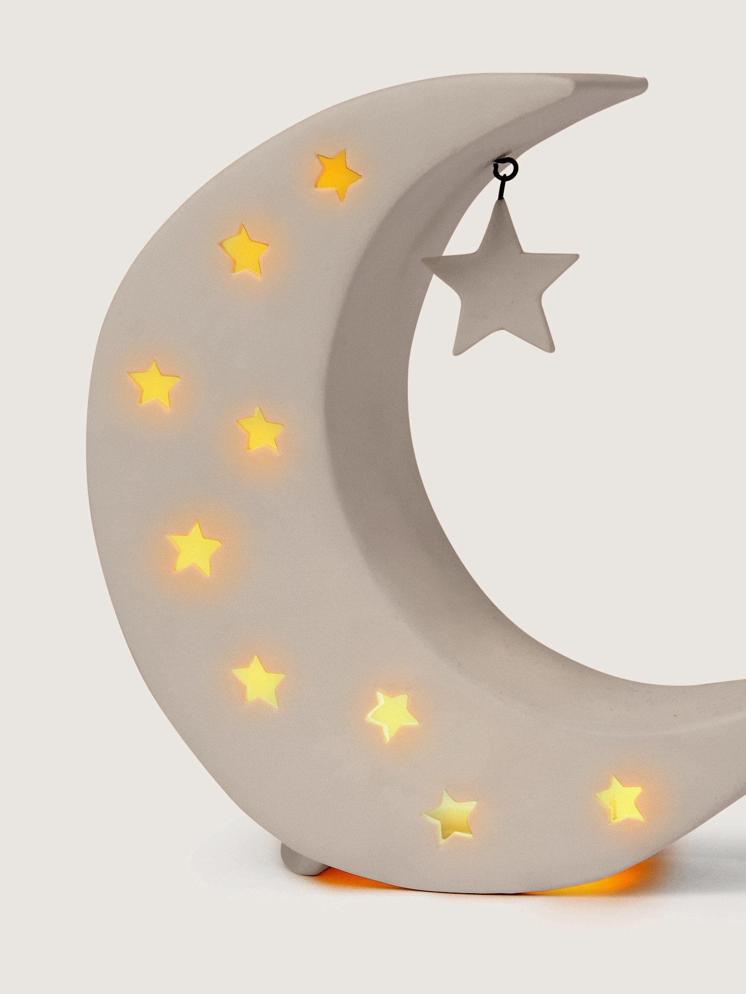 Lampada Da Tavolo A LED A Forma Di Luna In Metallo | Catena Luminosa Per Decorazione Ramadan O Camera Da Letto, A Batteria