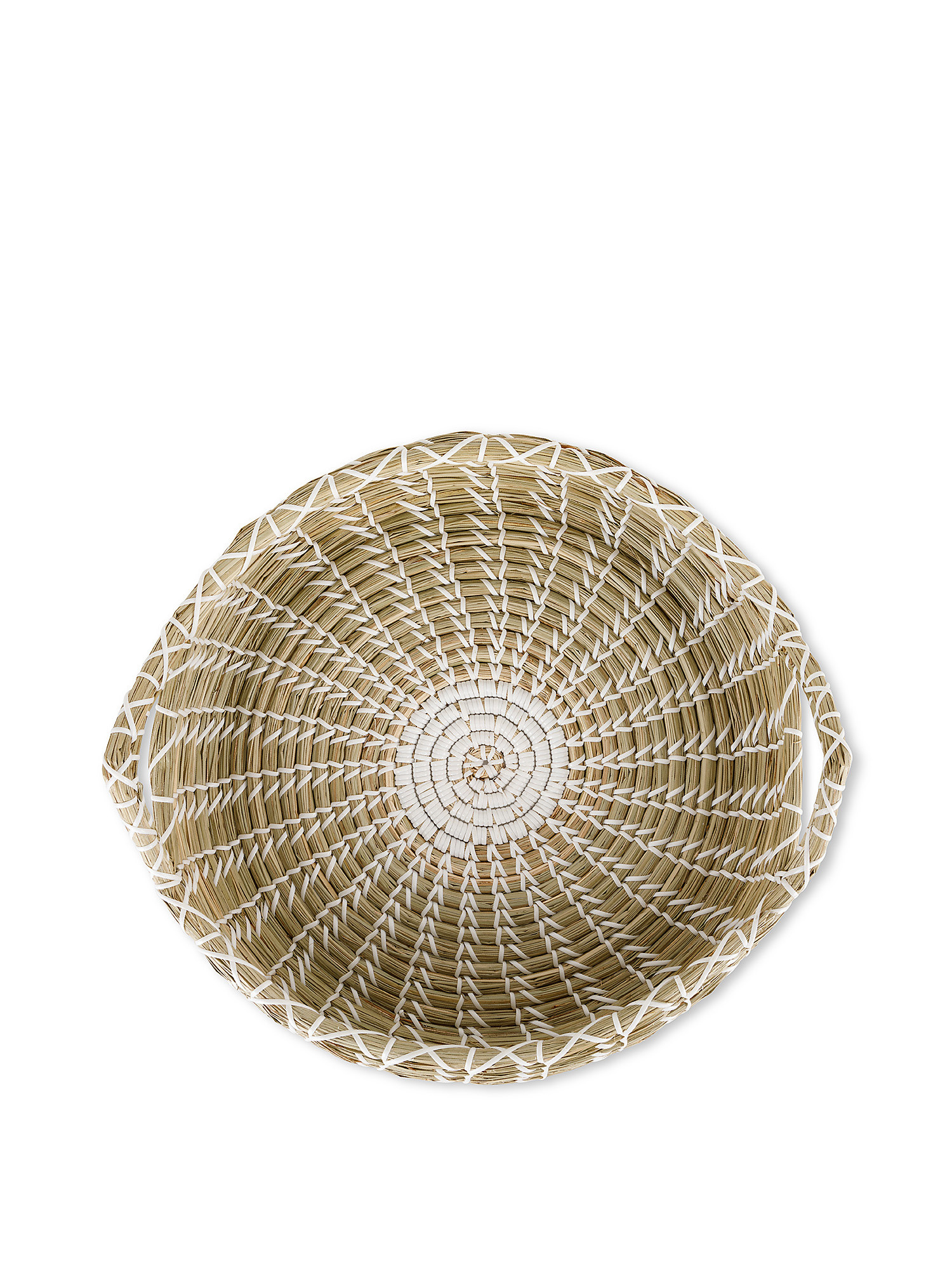 Basket 2 handles in seagrass, Beige, large image number 1