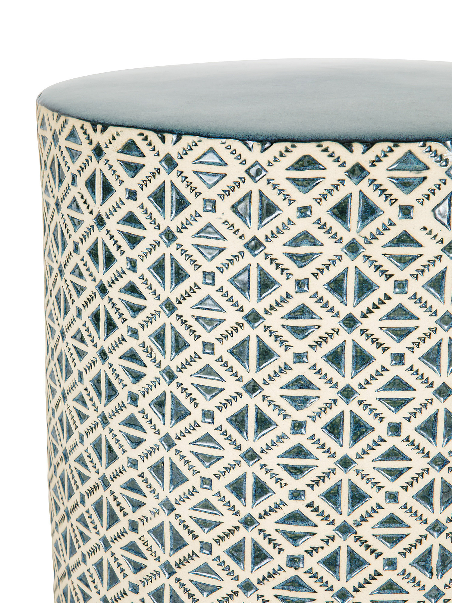 Florence ceramic coffee table, Light Blue, large