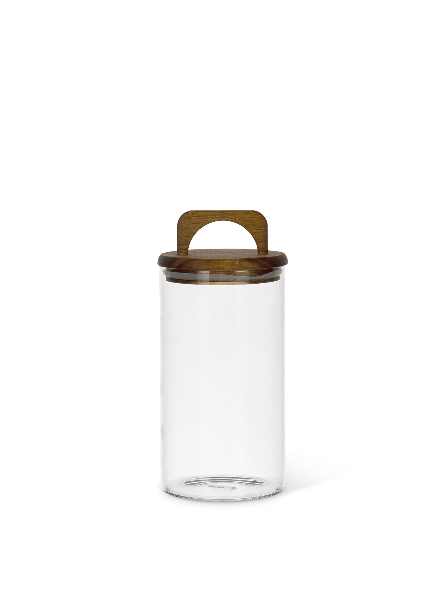 Glass jar with lid, Transparent, large image number 0