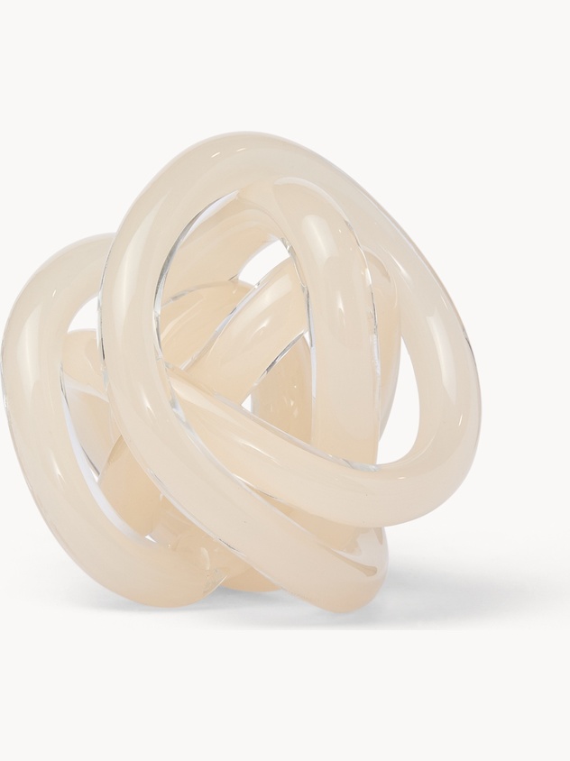 Handmade colored glass knot