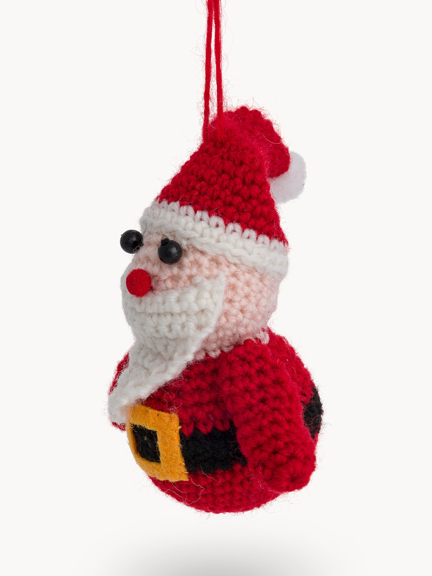 Decorazione per albero in crochet, Rosso, large image number 1