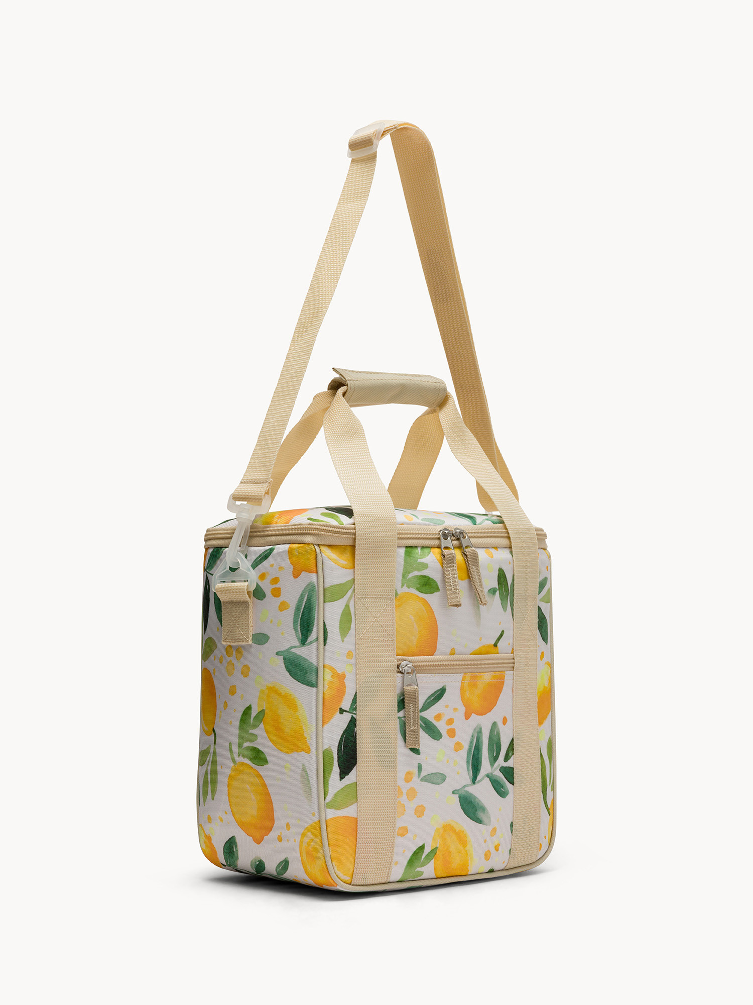 Borsa termica motivo limoni 16 lt, Bianco, large image number 1
