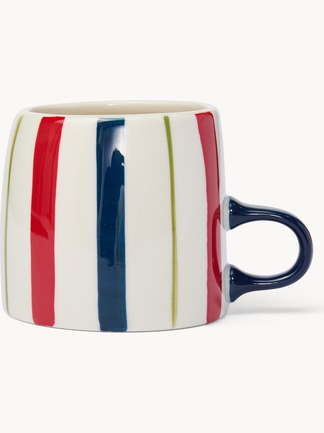 Mug in ceramica a righe
