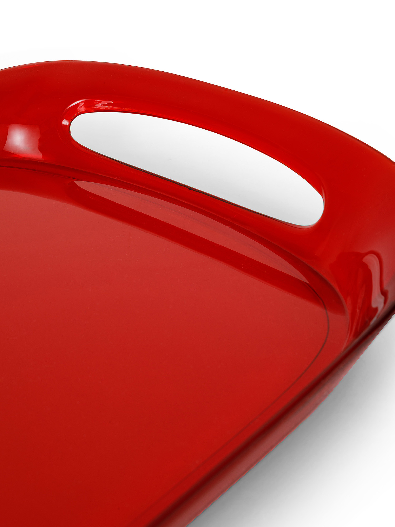 Colored plastic tray, Red, large image number 1