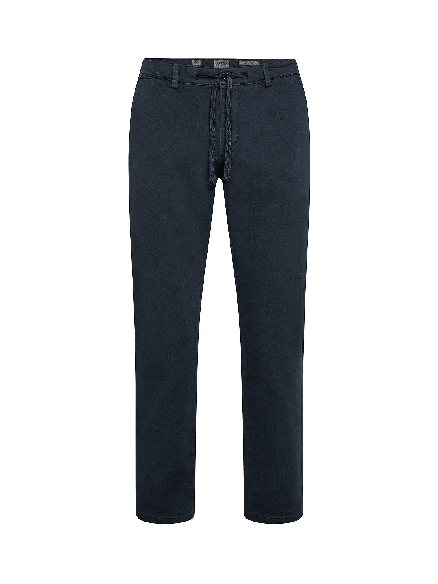 Pantalone chinos regular in felpa, Blu, large image number 0