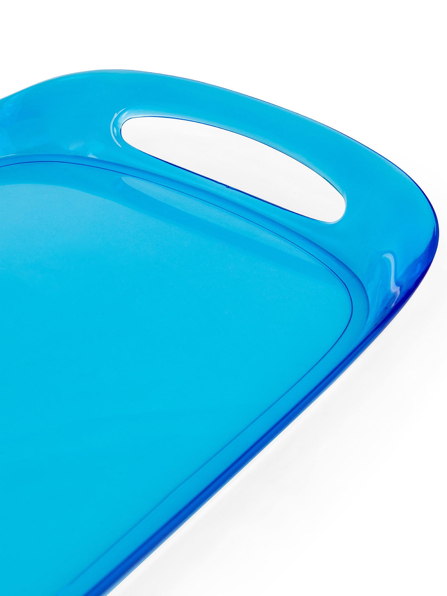 Solid color plastic tray, Light Blue, large image number 1