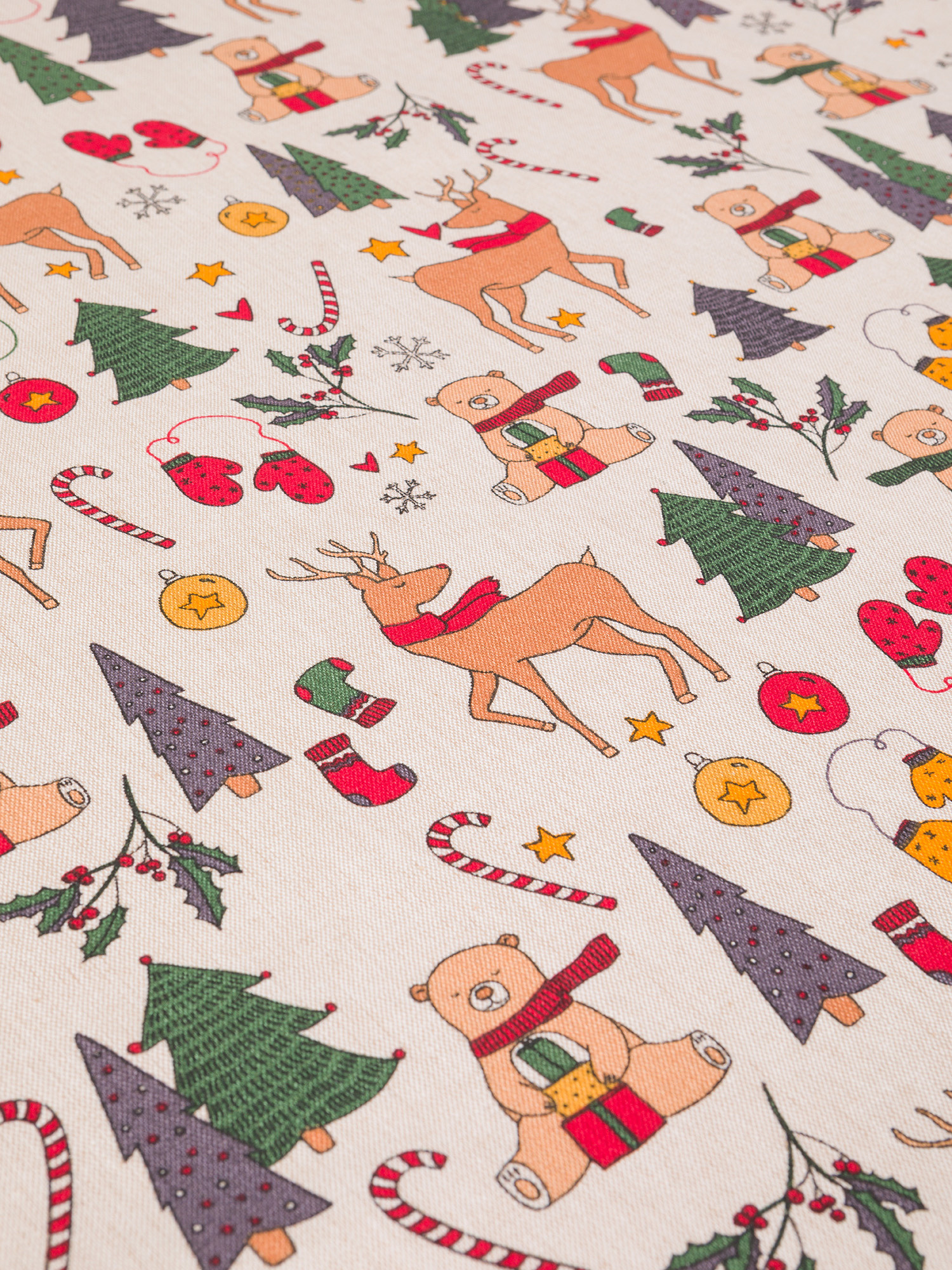 Rudolph panama cotton tablecloth, Beige, large image number 1