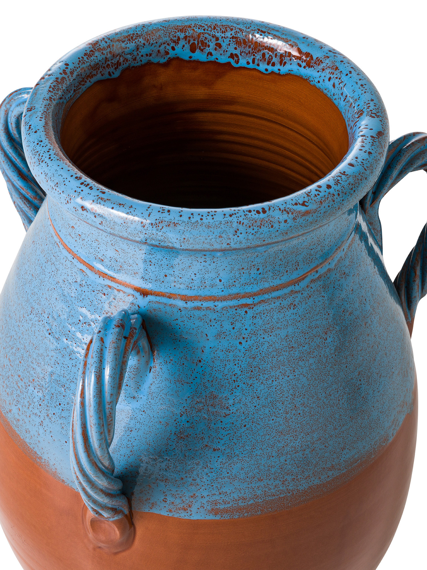 Made in Italy handcrafted ceramic amphora, Blue, large image number 2