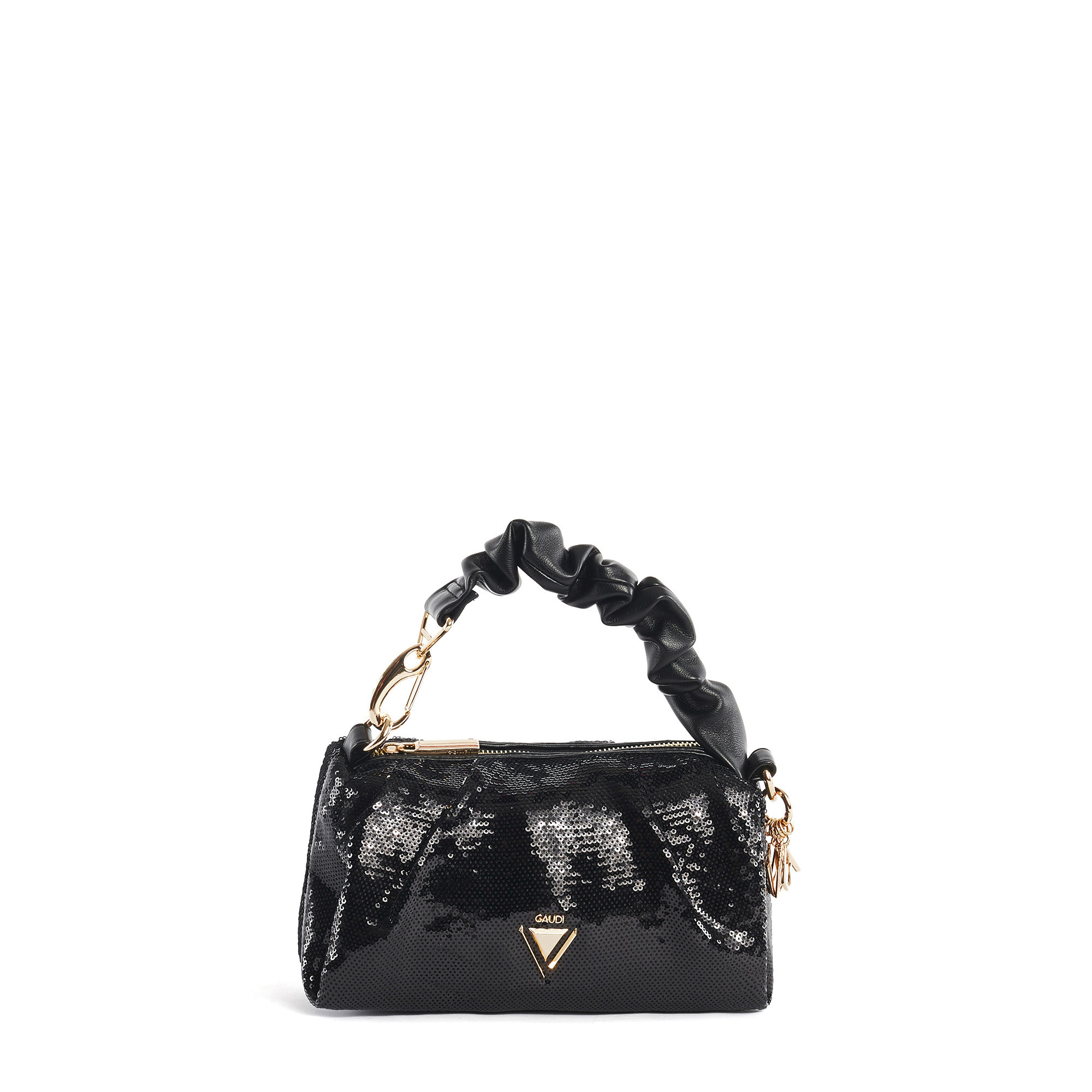 Gaudì - Small Anais bag with sequins, Black, large image number 0