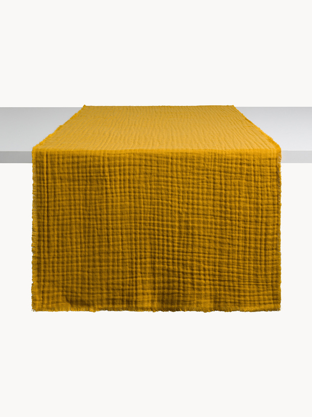 Pure cotton muslin table runner
