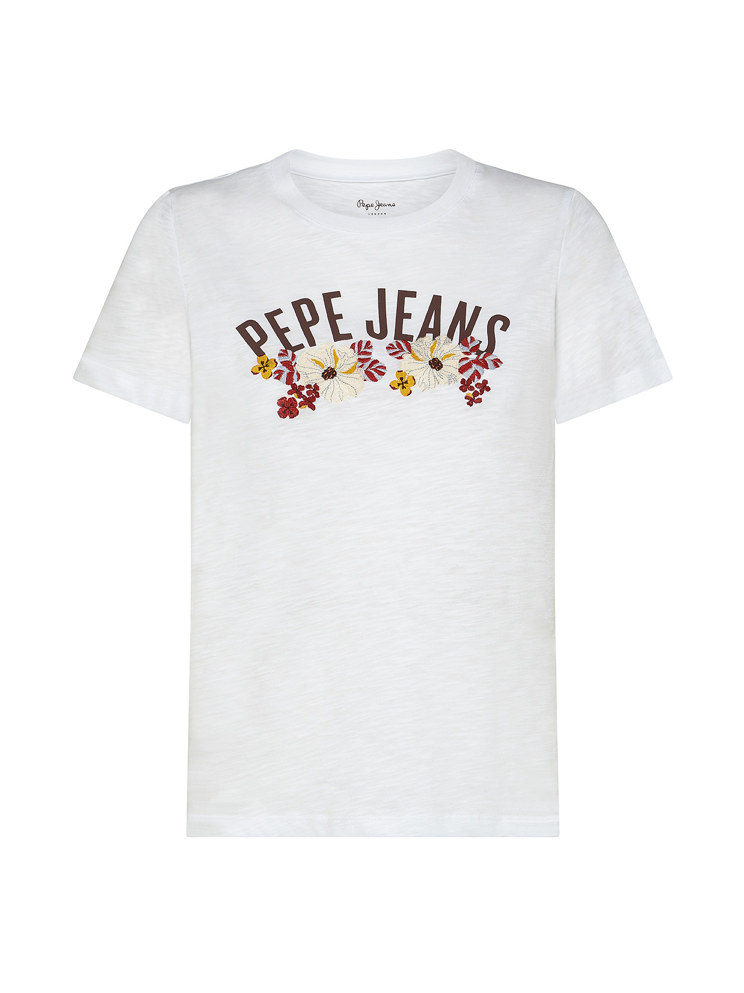 Rosemery T-shirt with logo print, White, large image number 0