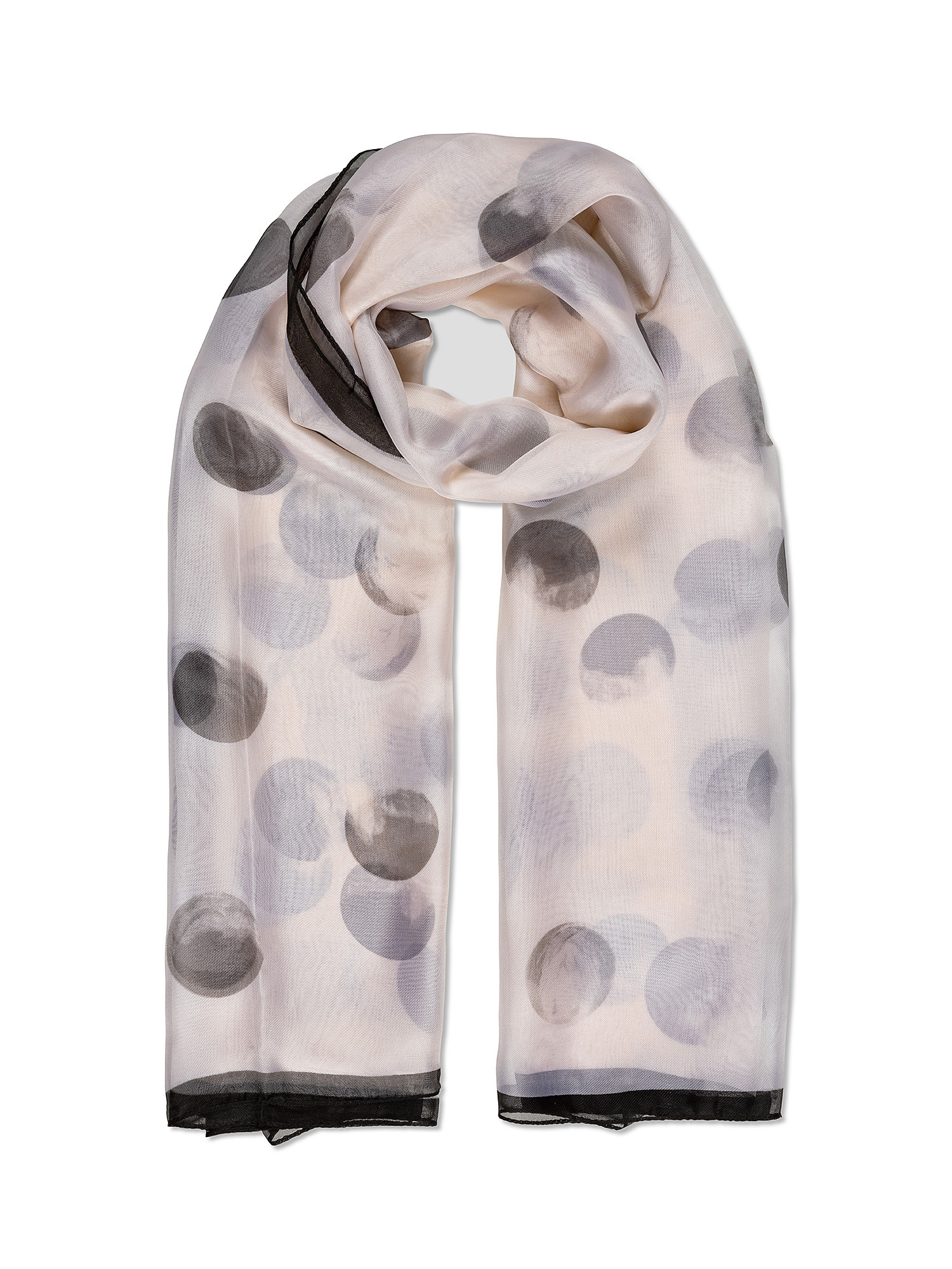 Koan - Scarf with bubble print, Ivory, large image number 0