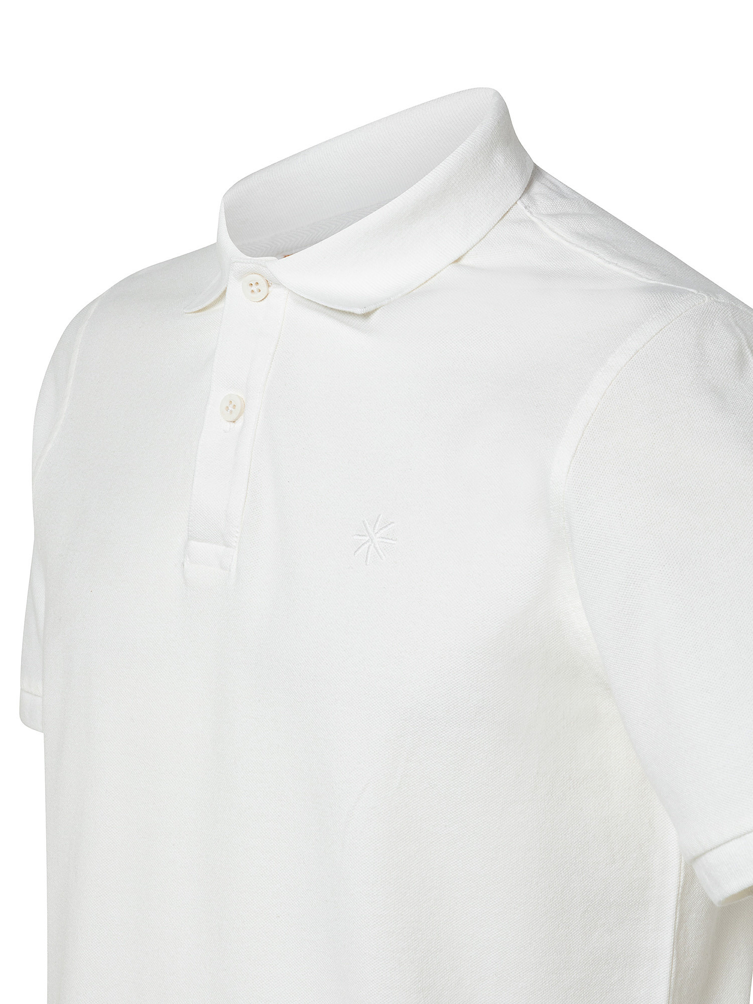 Short sleeve polo shirt, White, large image number 2