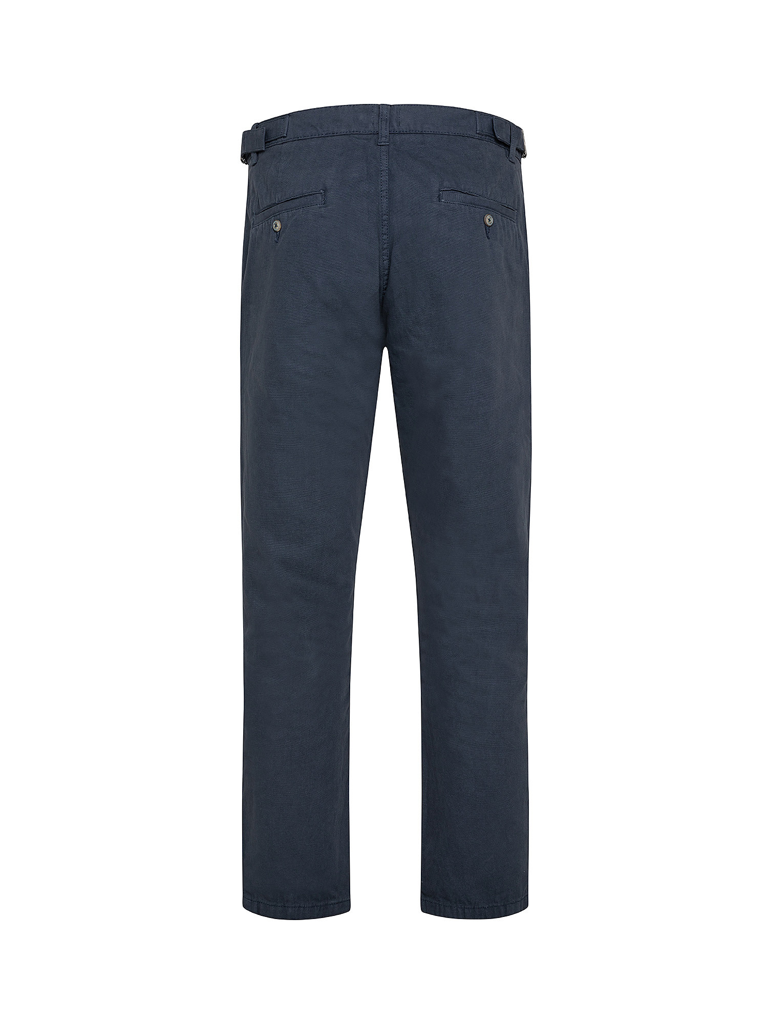 Cotton chinos trousers, Blue, large image number 1