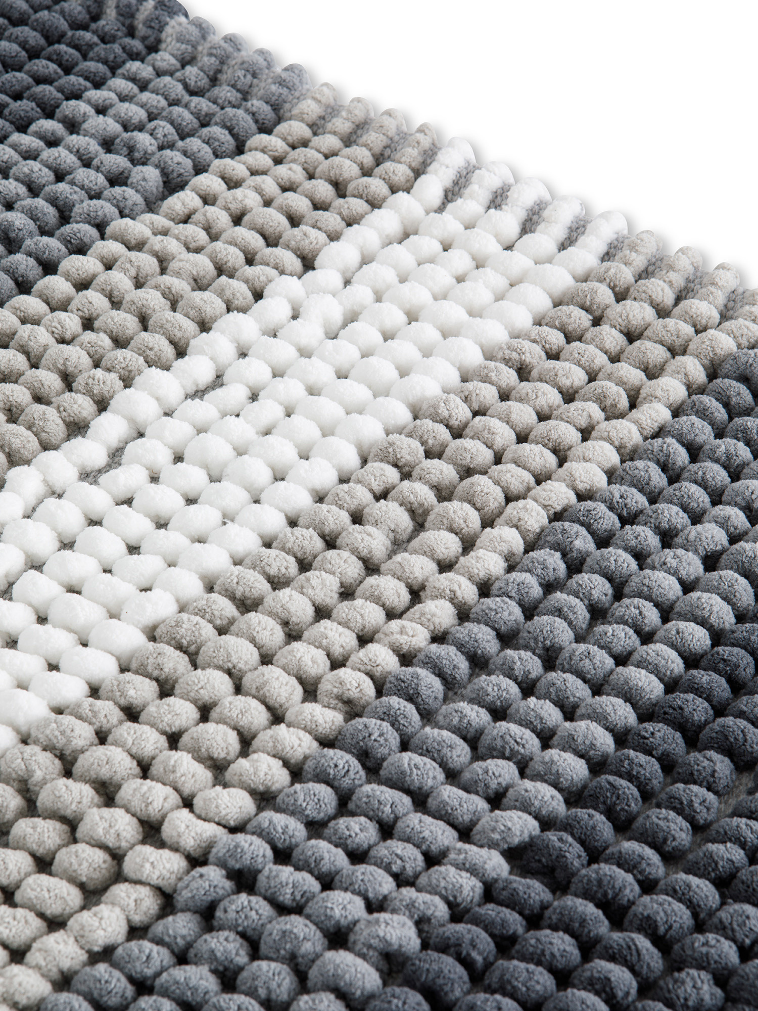 Tappetino Bagno Morbido Shaggy | Antiscivolo | Ø 80 Cm Tondo - Colore Blu - Foto 2