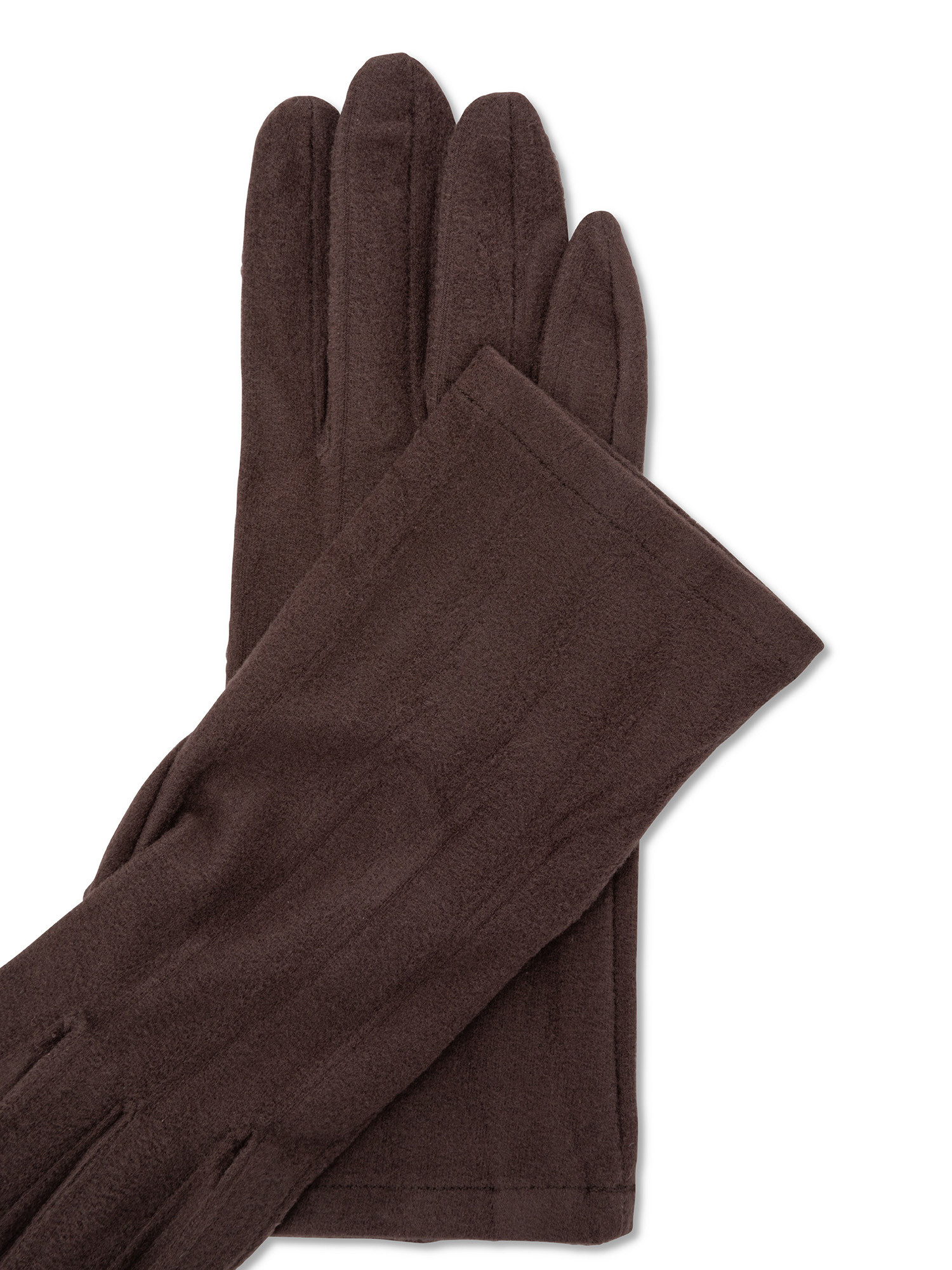 Koan - Solid color microfiber gloves, Dark Grey, large image number 1