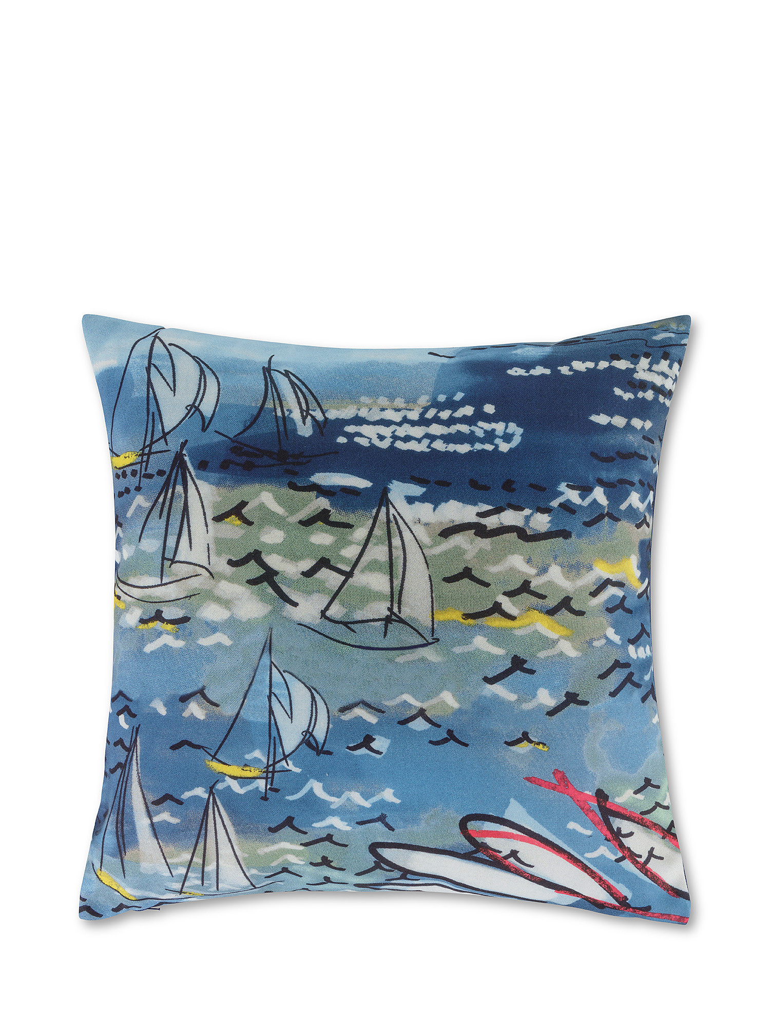 Sails print cushion 50x50cm, Light Blue, large image number 0