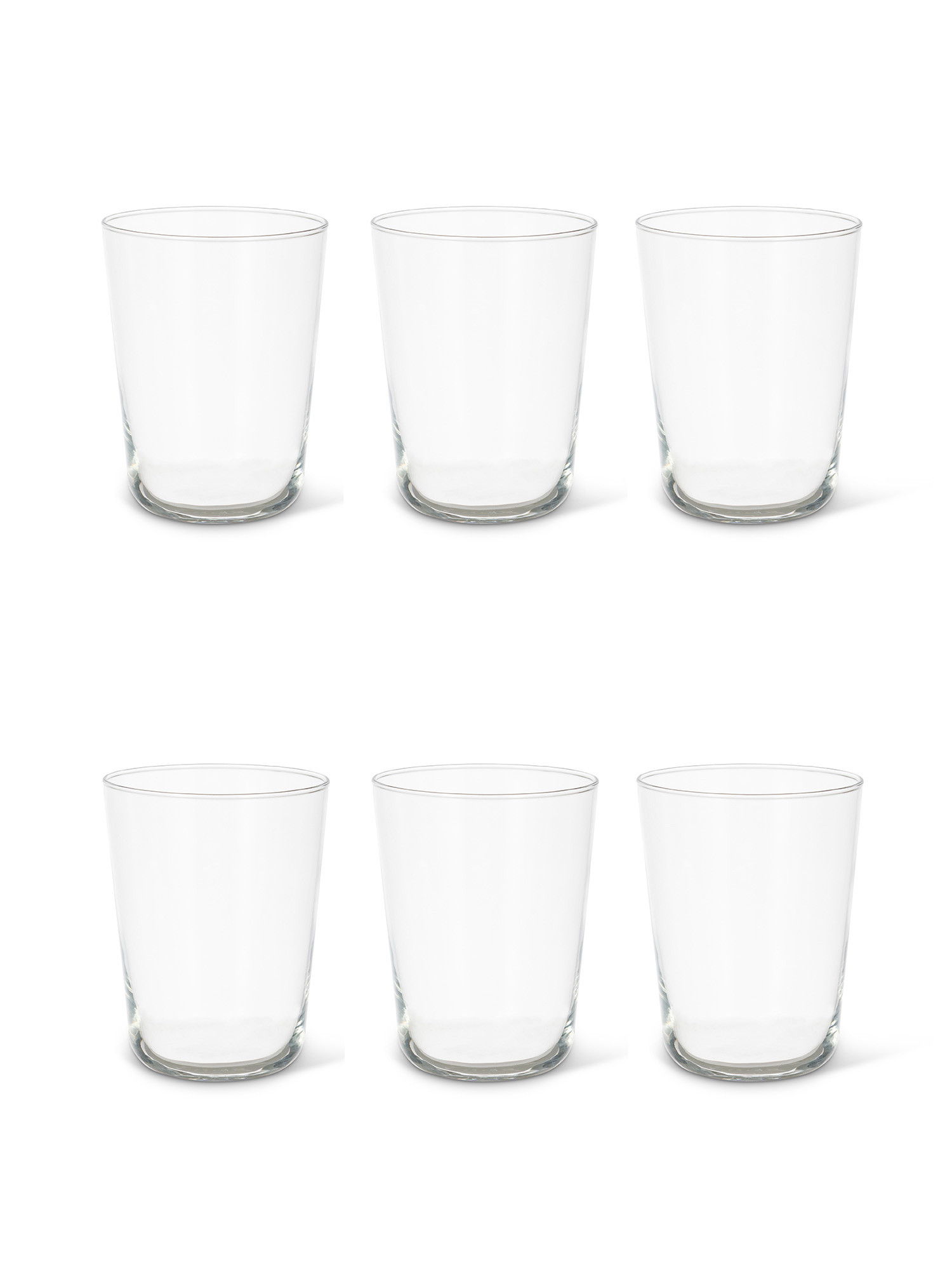 Set of 6 Otto borosilicate glass glasses, Transparent, large image number 0