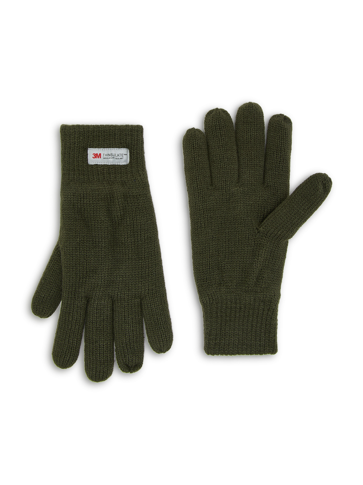 Luca D'Altieri - Knitted gloves, Olive Green, large image number 0