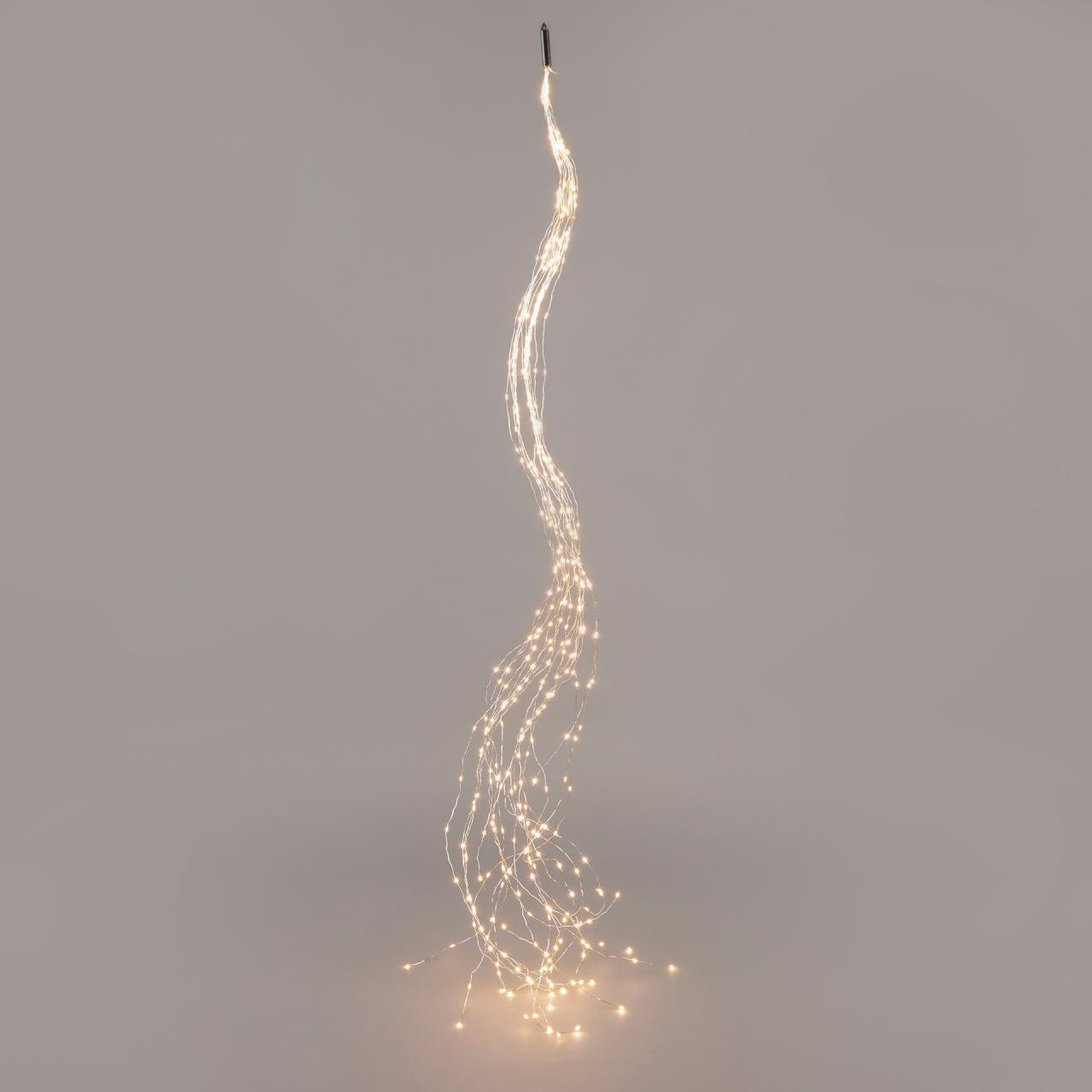 Catena luminosa effetto cascata luce ivory, Avorio, large image number 1