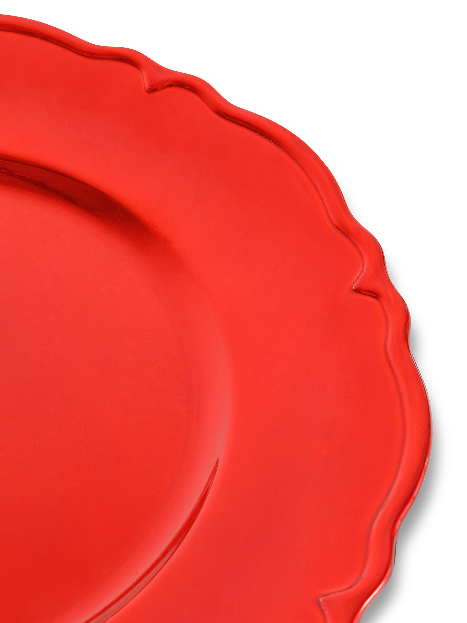 Plastic charger plate, Red, large image number 1