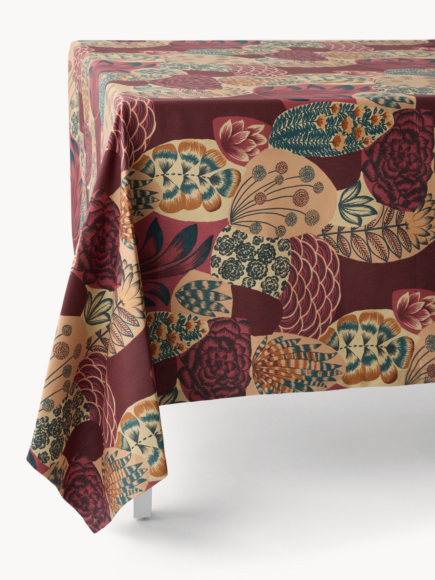 Tovaglia in panama di cotone con stampa cactus - Prezzo di lancio, Multicolor, large image number 0