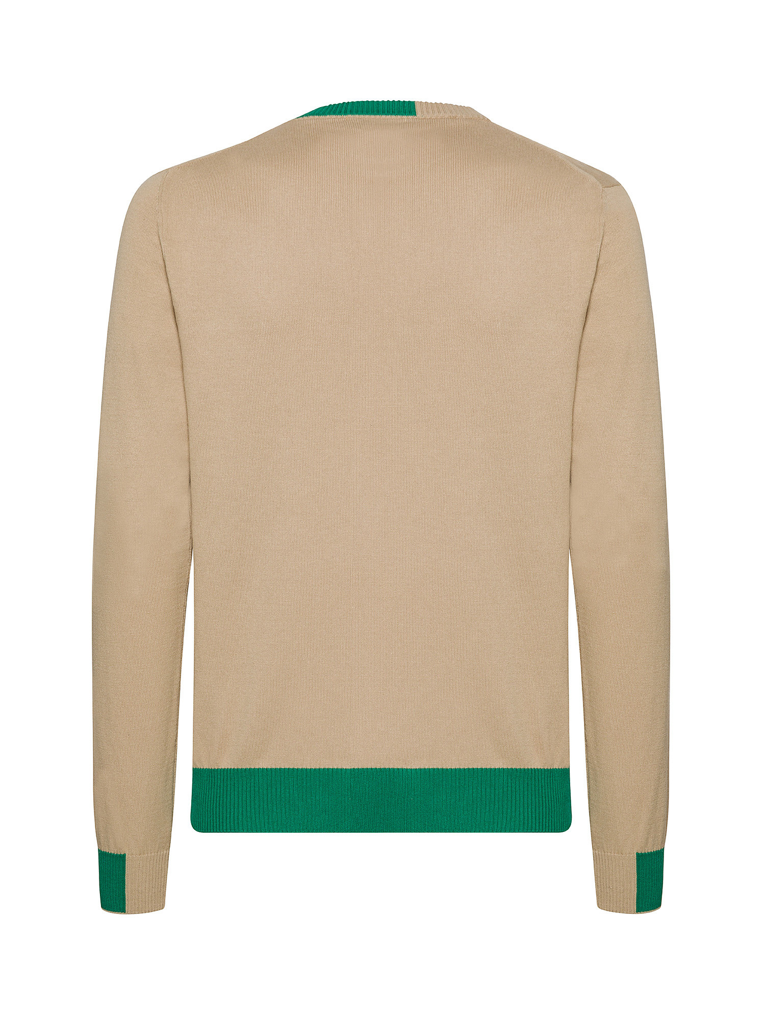 Manuel Ritz - Organic cotton sweater with logo, White, large image number 1