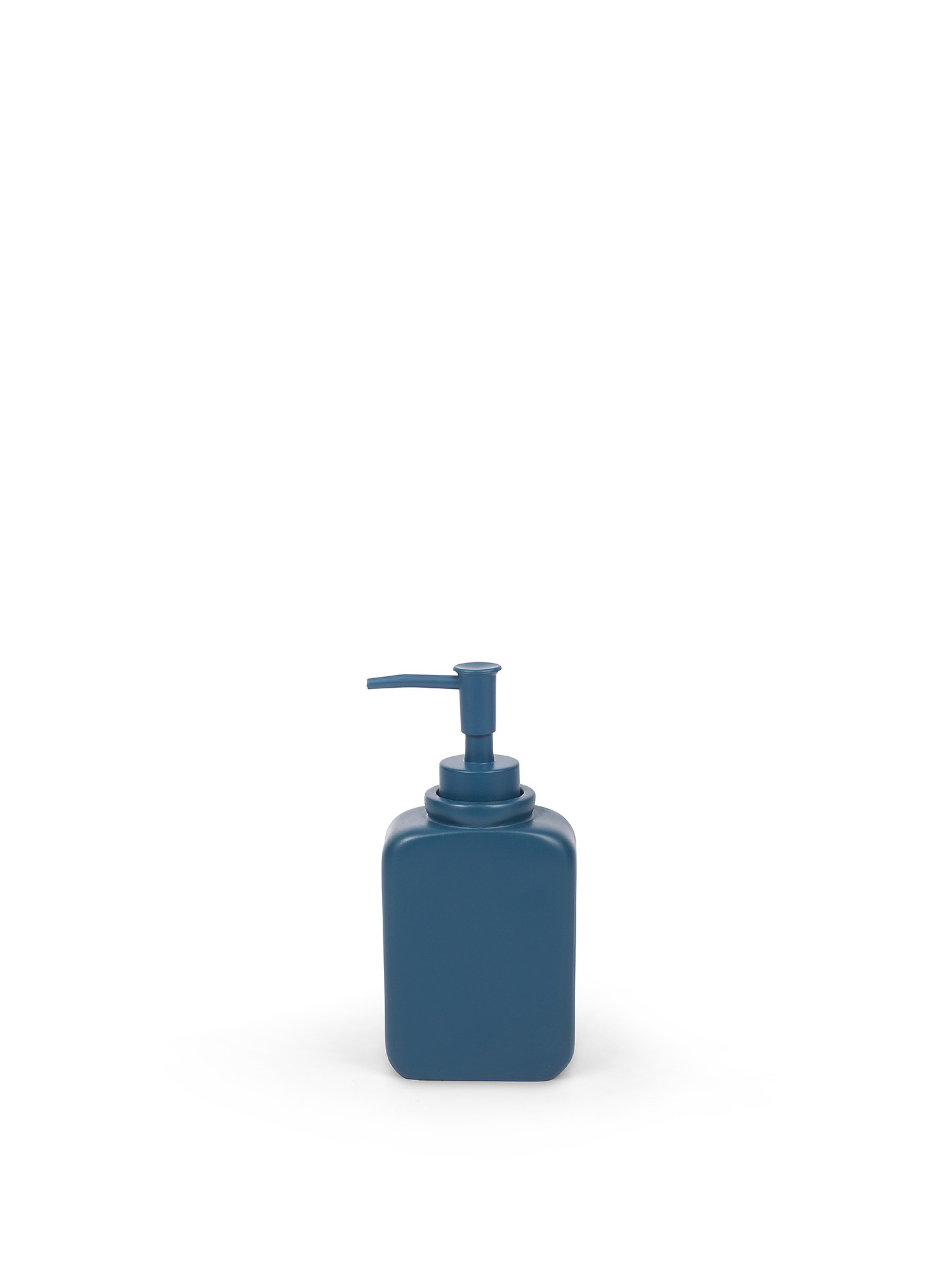 Solid color polyresin soap dispenser, Blue, large image number 0