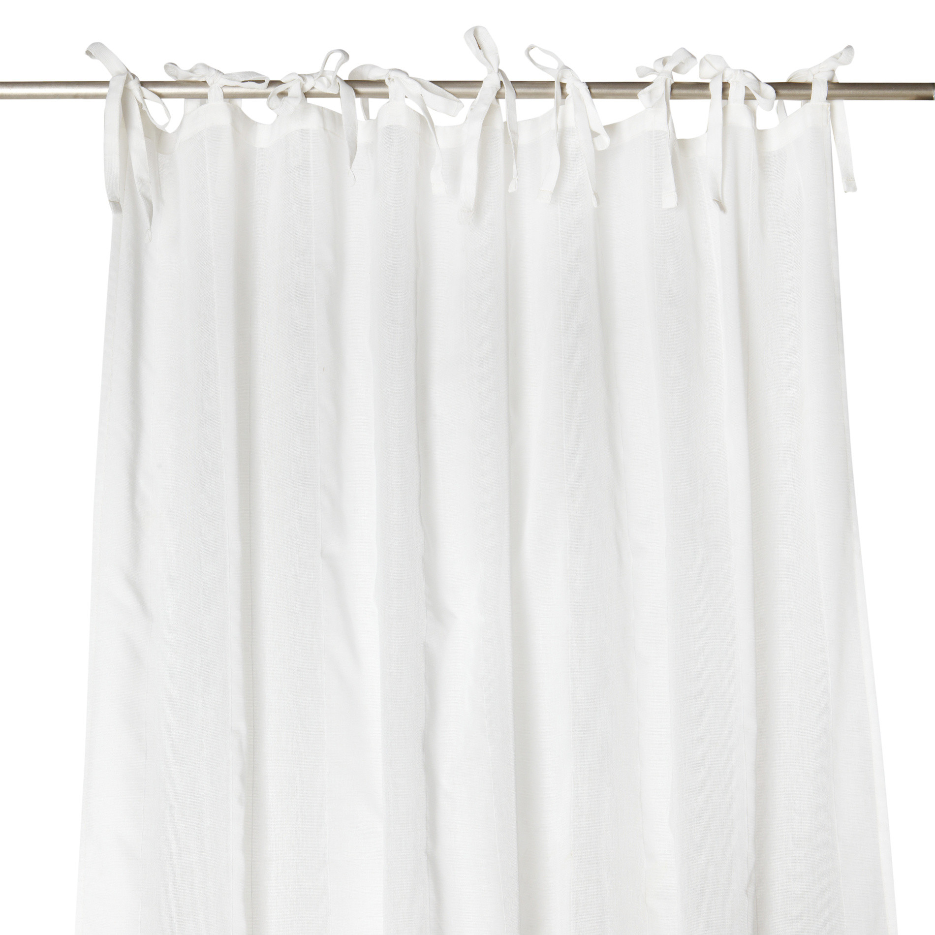 Curtain vertical striped, White, large image number 2