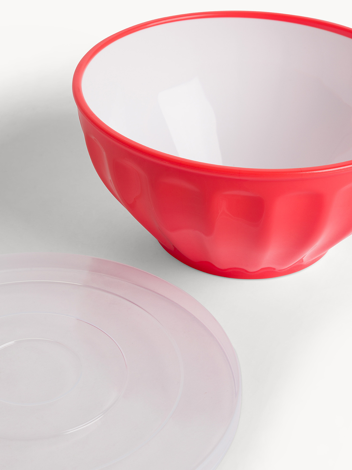 Contenitore in plastica con coperchio, Rosso, large image number 1