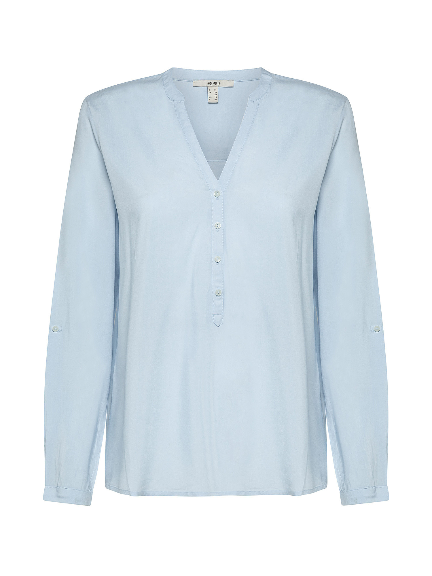 Blouse with adjustable sleeves, Light Blue, large image number 0