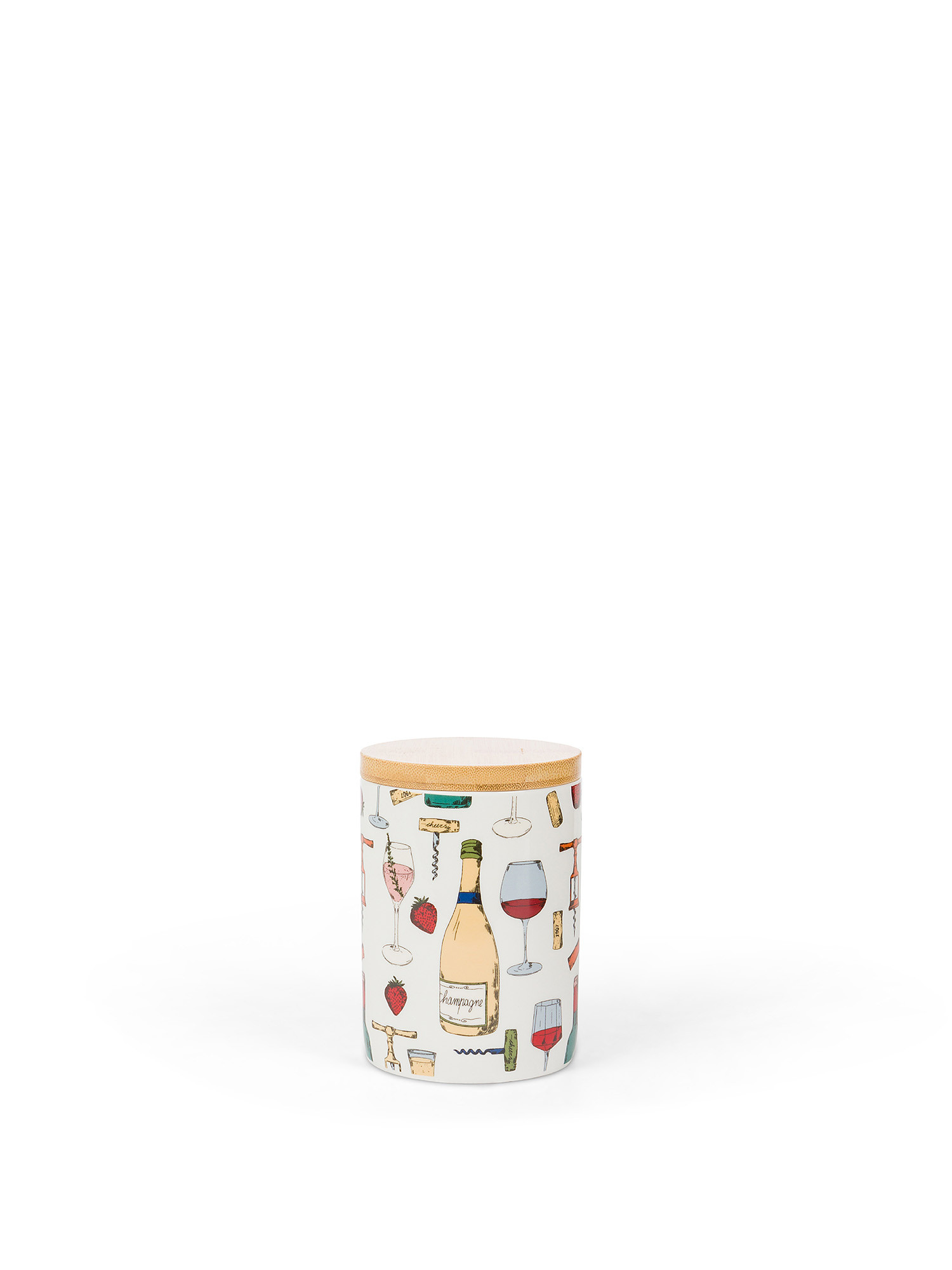 New bone china jar with bottle motif, Multicolor, large image number 0