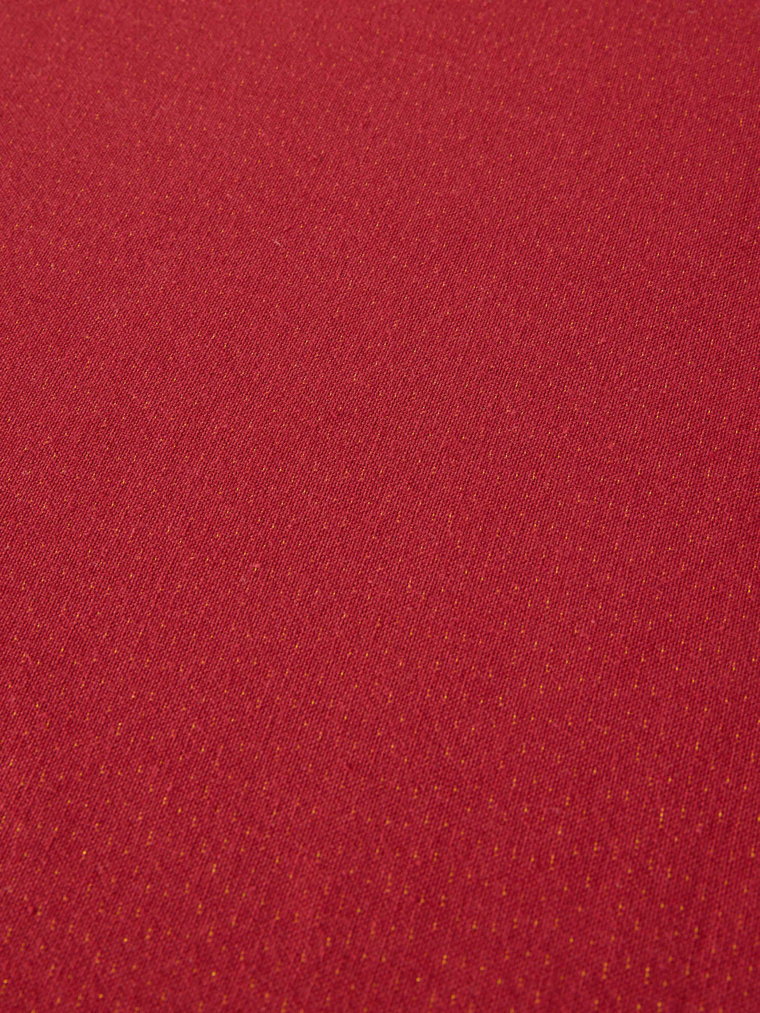 Round cotton and lurex tablecloth, Red, large image number 1