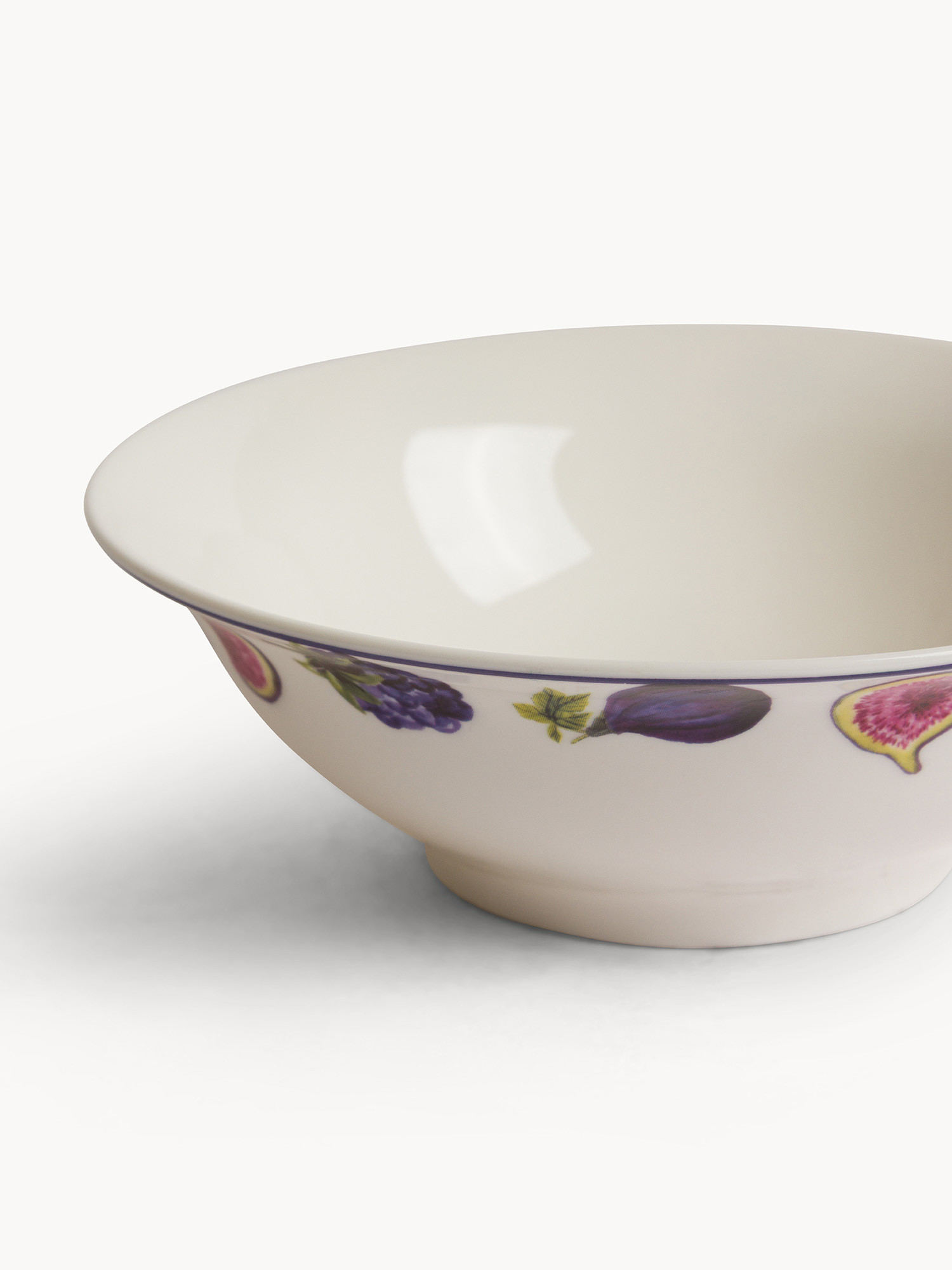 Coppetta new bone china motivo fichi, Bianco, large image number 1