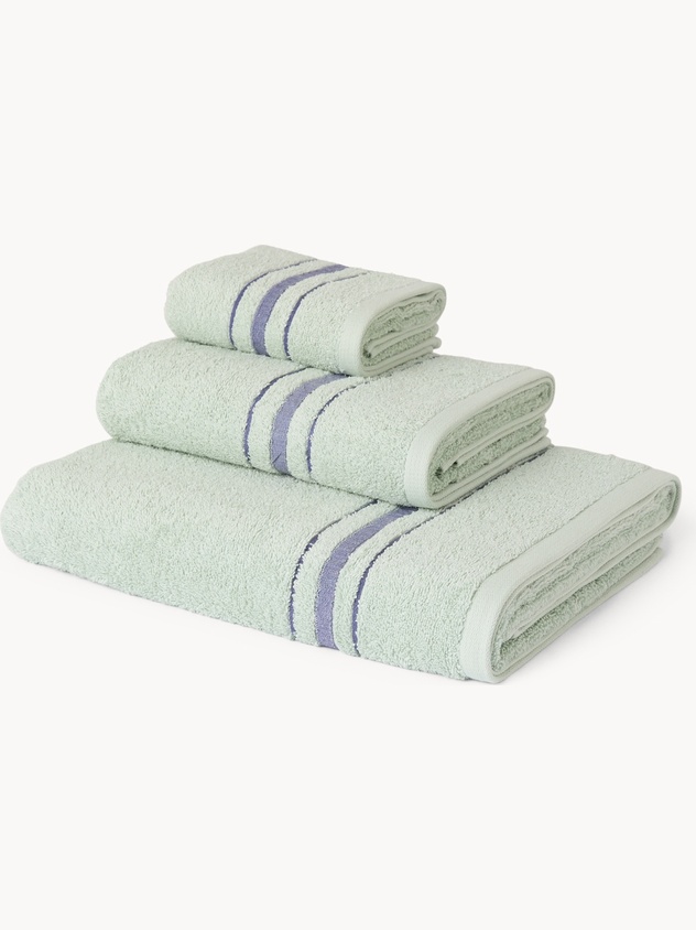 Striped Cotton Terry Towel - Discounted Price