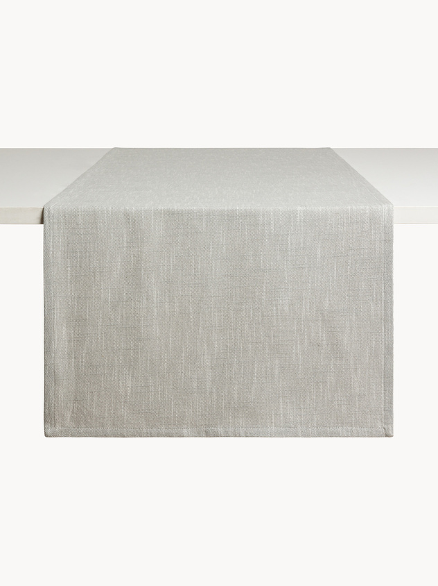 Solid Cotton Slub Table Runner