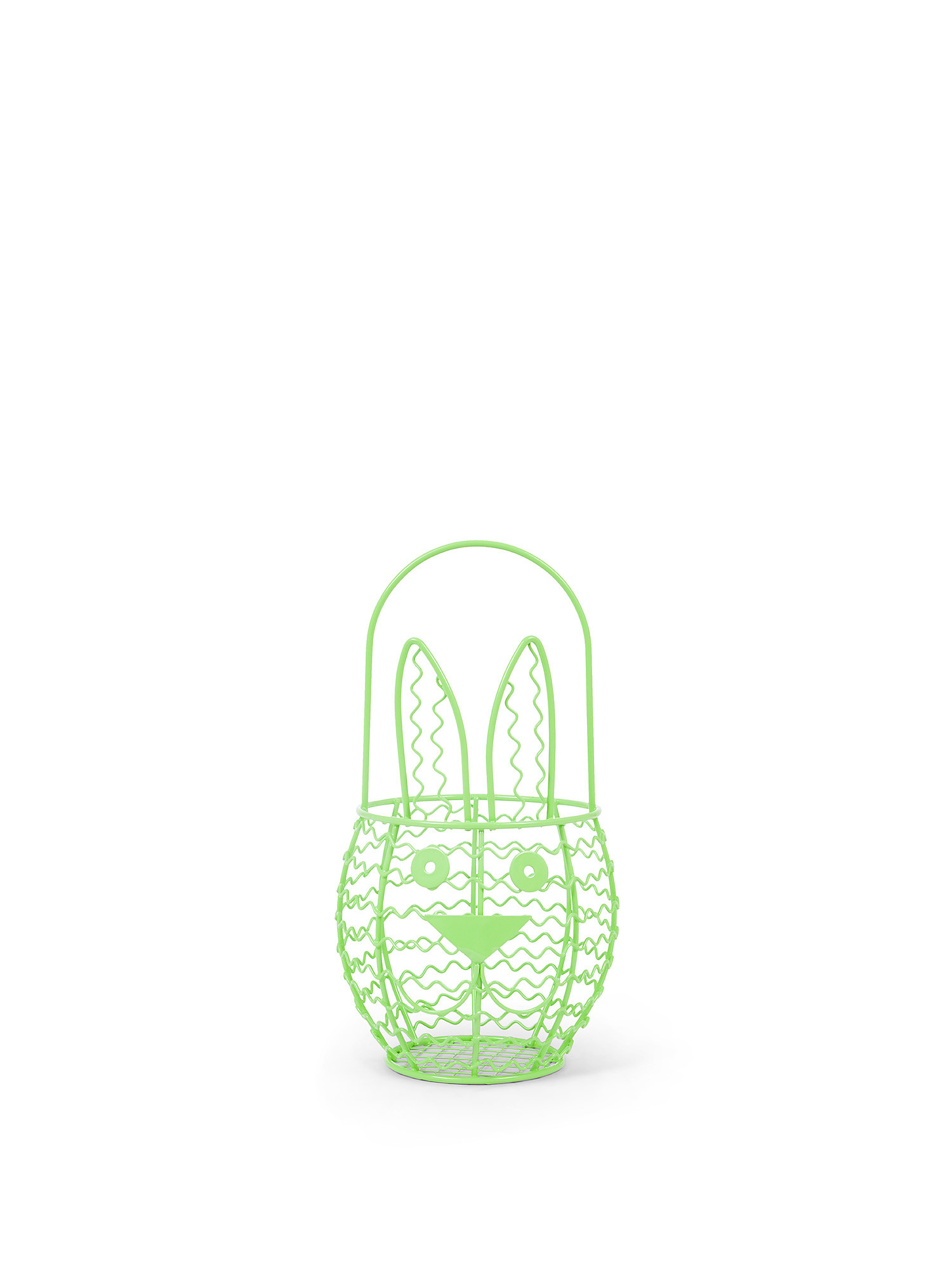 Bunny wire basket, Green, large image number 0