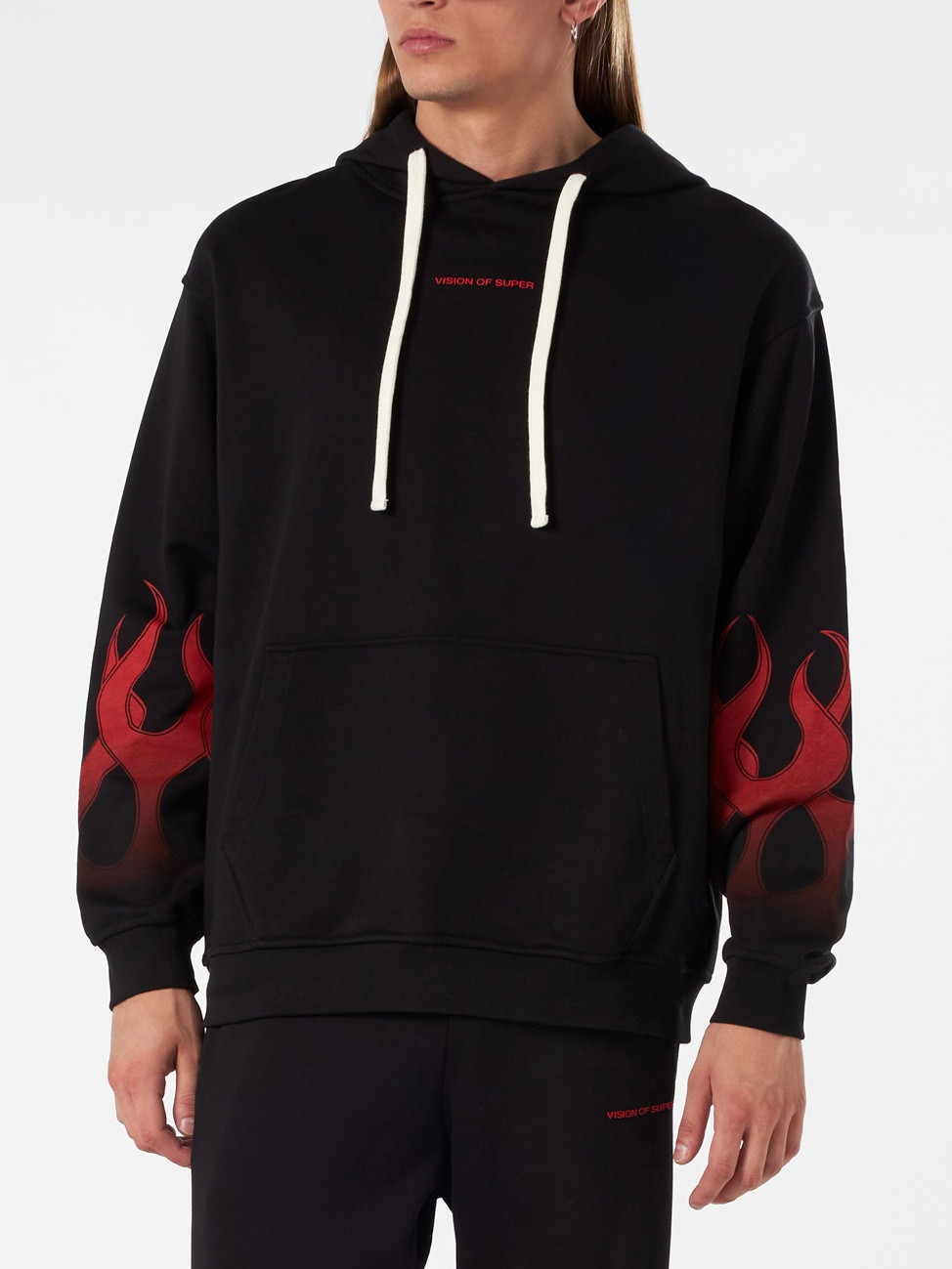 Vision of Super - Sweatshirt with racing flames, Black, large image number 2