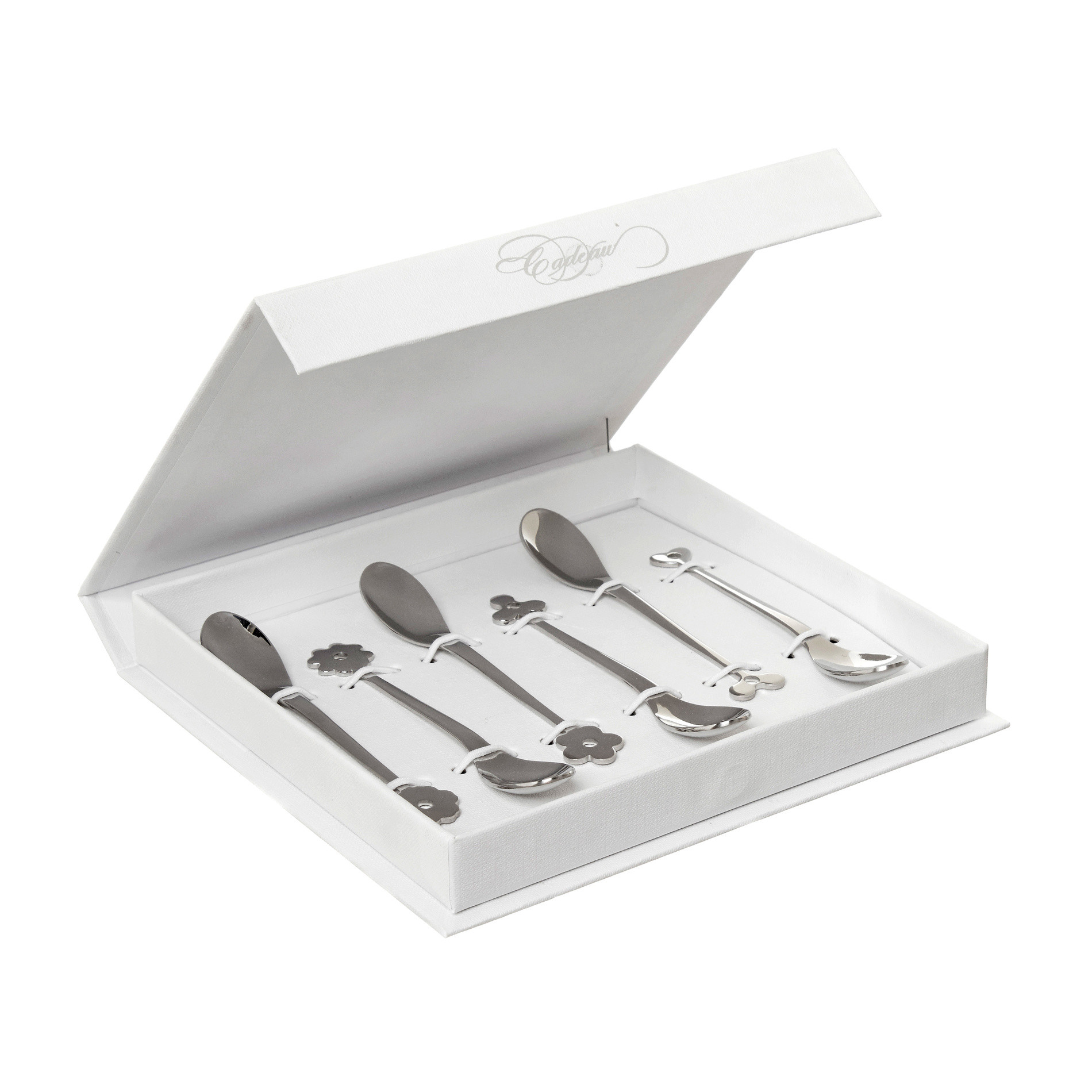 6-piece teaspoon set in steel, Silver Grey, large image number 0