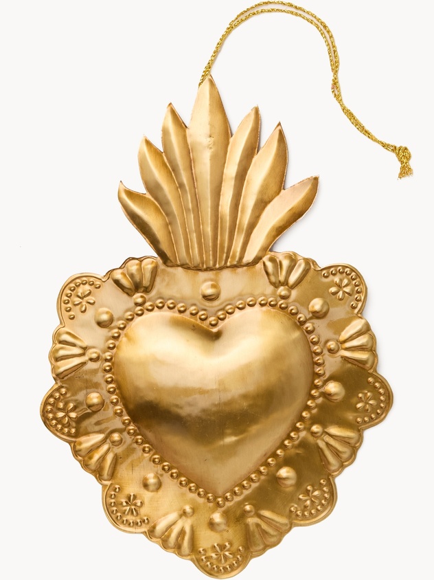 Cuore sacro in ottone