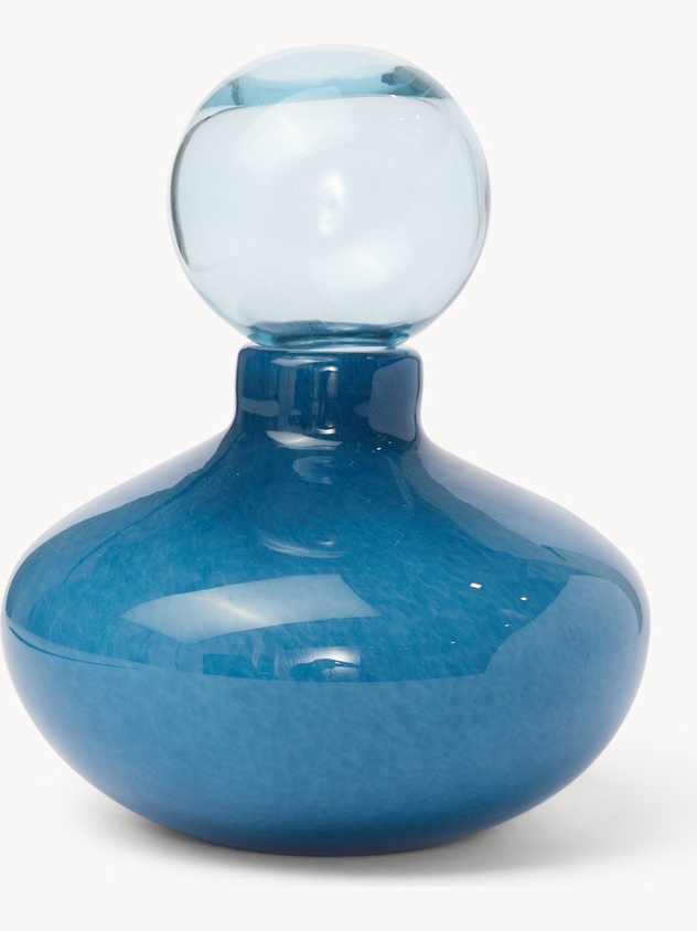 Bottiglia decorativa in vetro colorato in pasta