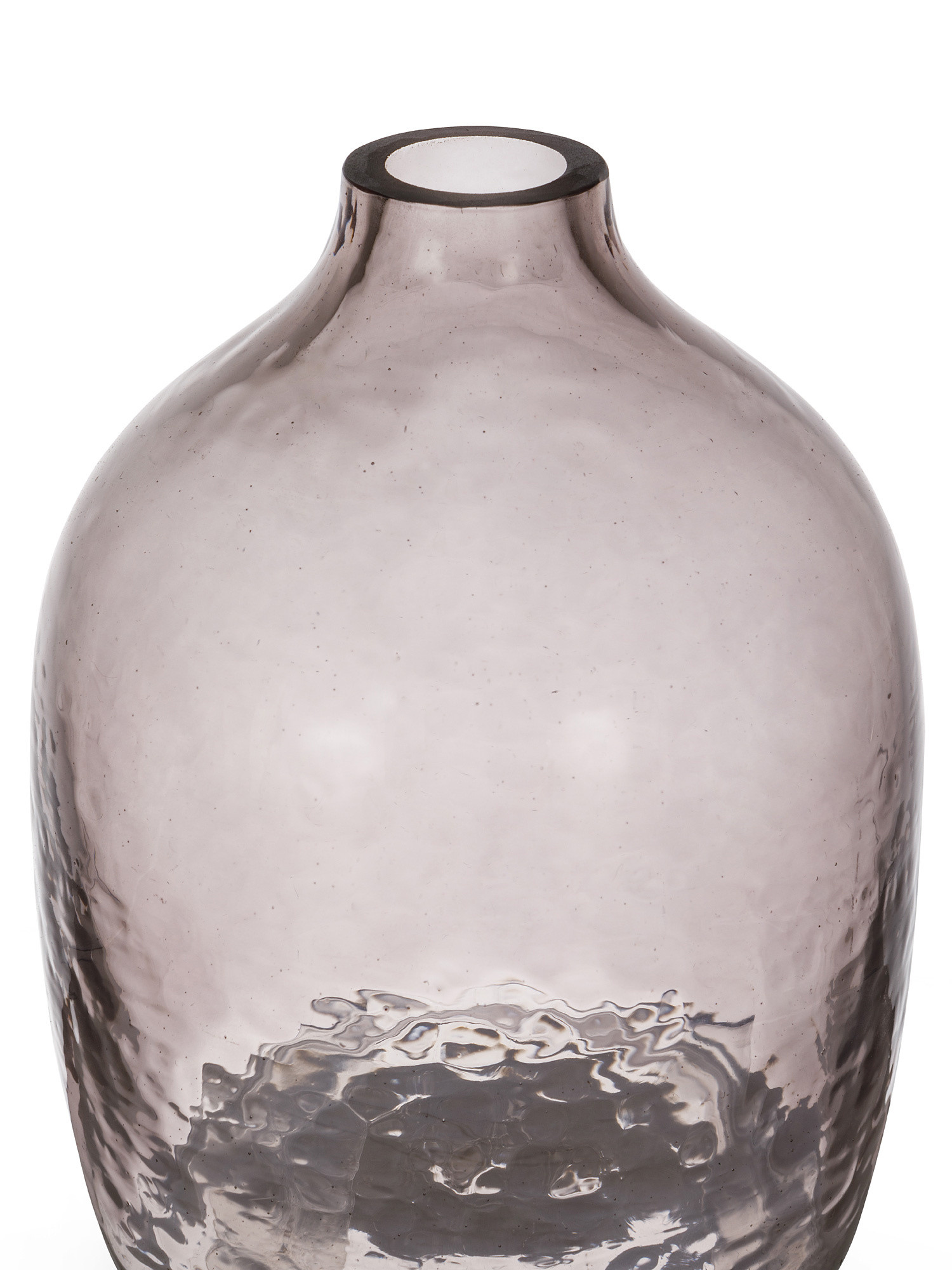 Colored paste glass vase, Grey, large image number 1