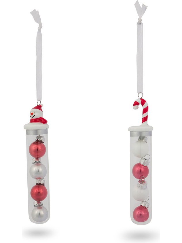 Glass and porcelain tree decoration