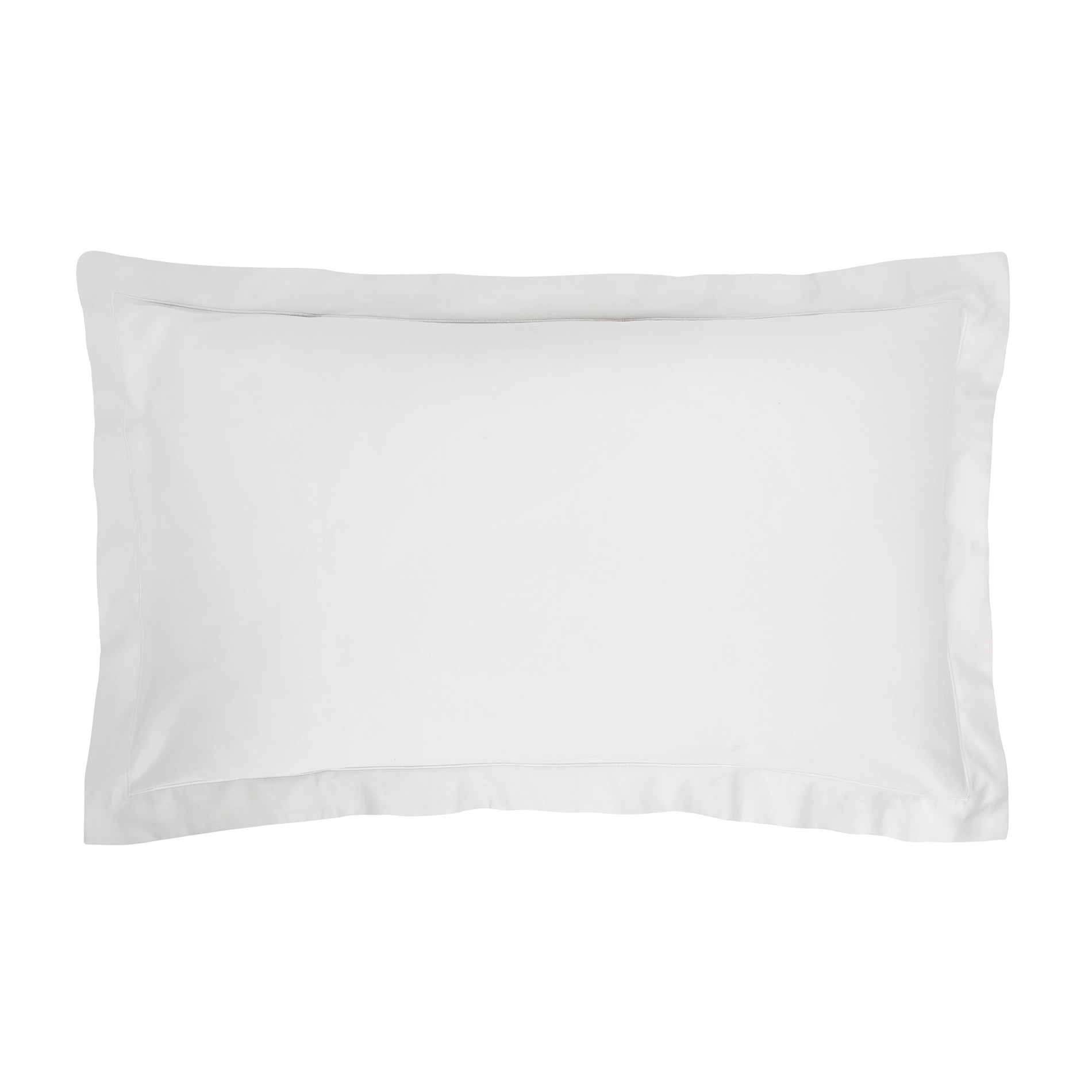 Pillowcase in TC400 satin cotton, Pearl Grey, large image number 0