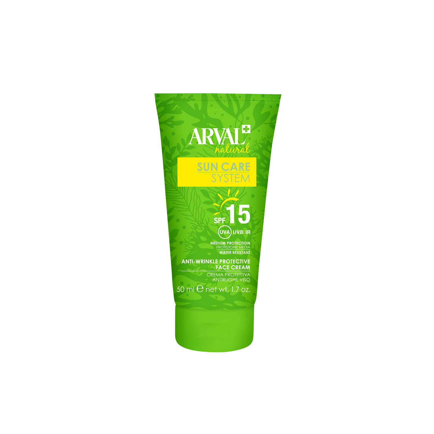 Protective anti-wrinkle face cream SPF 15, Green, large image number 0