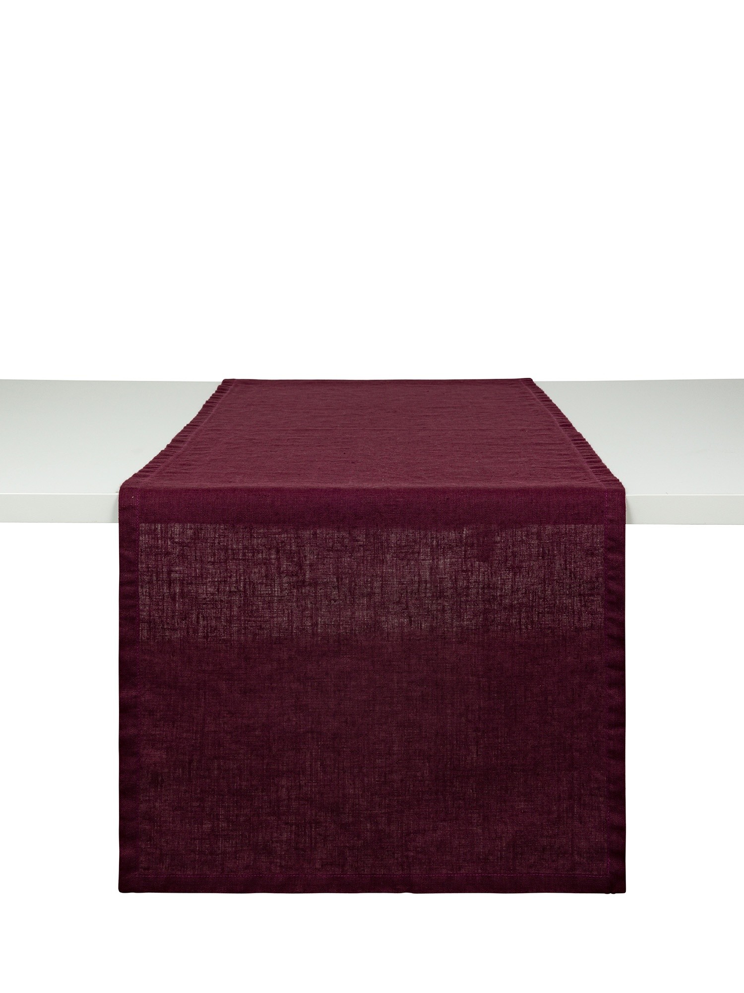 Pure washed linen runner, Mauve purple, large image number 0