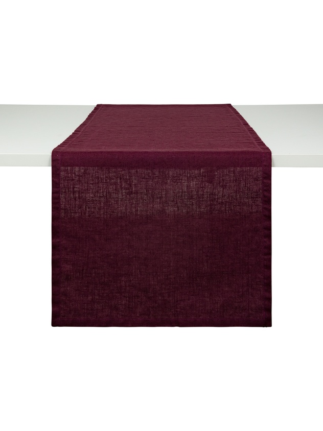 Pure washed linen runner