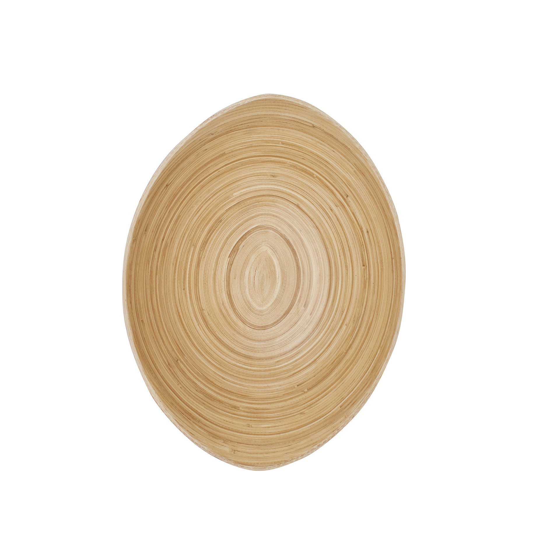 Coppa ovale bamboo, Naturale, large image number 1