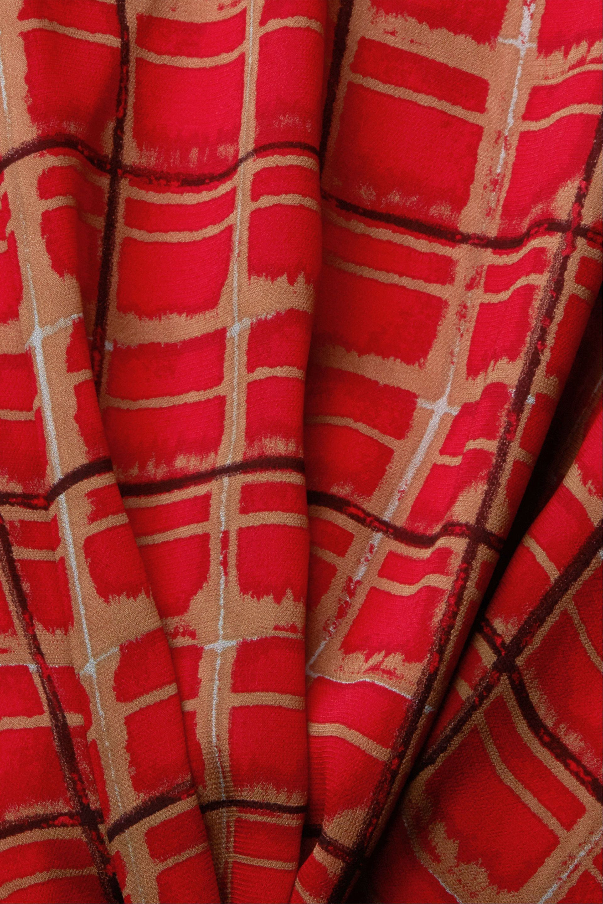 Patterned blouse, Red, large image number 3